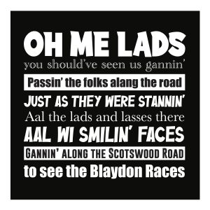 Blaydon Races Card
