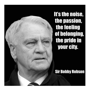 Bobby Robson Noise Passion Quote Card