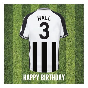 Newcastle Shirt Lewis Hall 3 Birthday Card