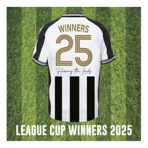 Newcastle United League Cup Winners 2025 Shirt Card