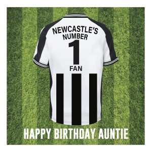 Newcastle Shirt Auntie Birthday Card