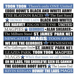 Newcastle Songs Signs Legends Card