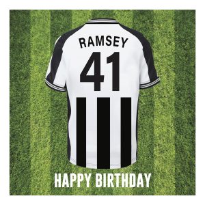 Newcastle Shirt Jacob Ramsey 41 Birthday Card