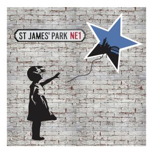 Newcastle SJP Banksy Blue Star Card
